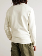 Maison Kitsuné - Logo-Appliquéd Cotton-Jersey Sweatshirt - Neutrals