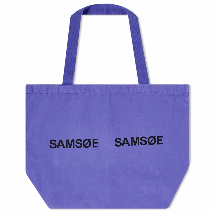 Photo: Samsøe Samsøe Women's Frinka Logo Shopper Bag in Simply Purple