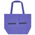 Samsøe Samsøe Women's Frinka Logo Shopper Bag in Simply Purple