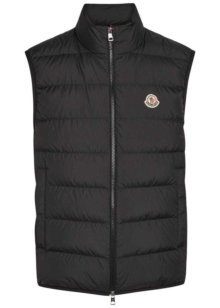 Moncler Contrin Quilted Shell Gilet Black