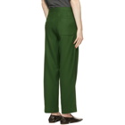 Bode Green Twill Evergreen Trousers