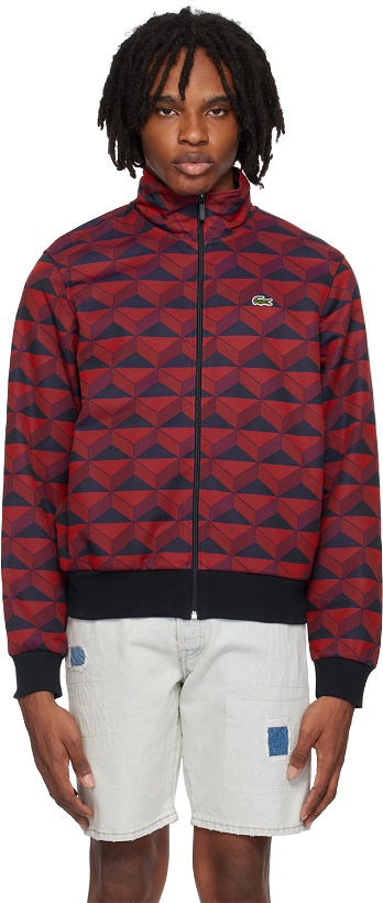 Photo: Lacoste Red Robert George Motif Track Jacket