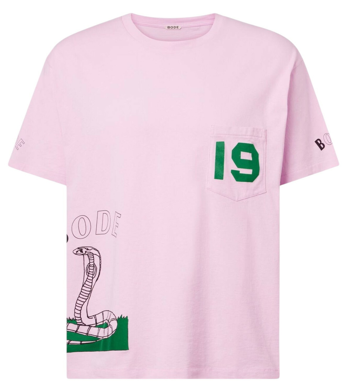 Bode Twin Parakeet embroidered cotton T-shirt Bode