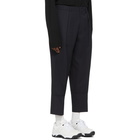 Wooyoungmi Navy Wool Trousers