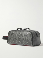 Christian Louboutin - Blaster Monogrammed Textured-Leather Wash Bag