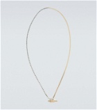 Bottega Veneta Facet 18kt gold-plated and sterling silver necklace