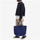 Human Made Men's Garment Dyed Tote Bag in Blue 