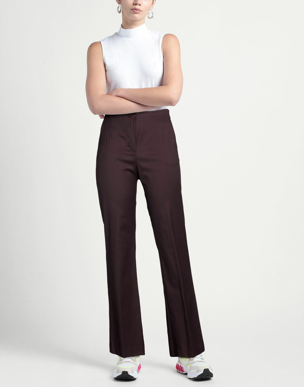 Alessia Santi Womens Pants Plum
