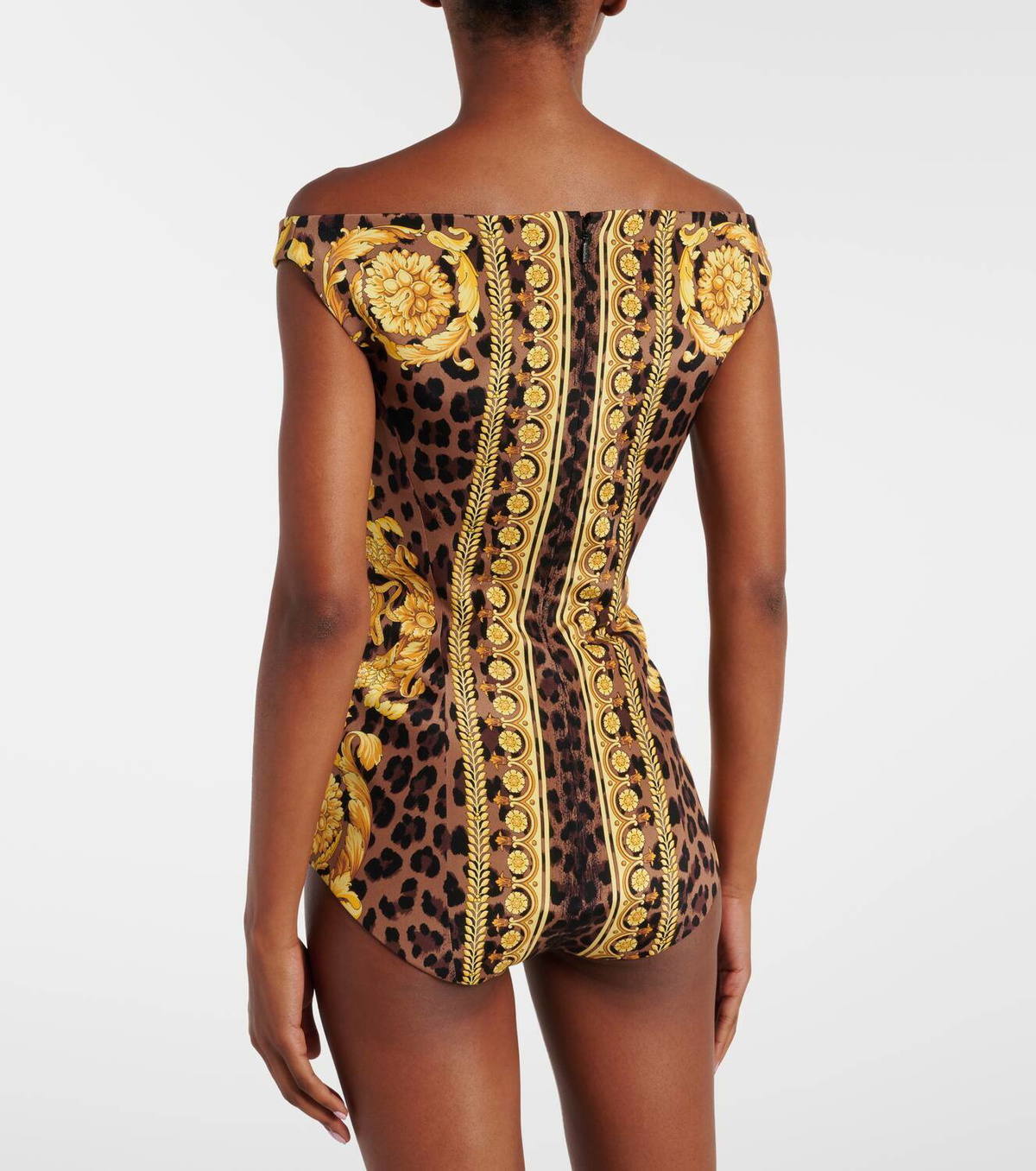 Versace Barocco silk bodysuit Versace