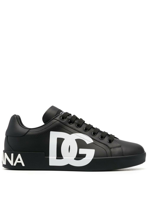 Photo: DOLCE & GABBANA - Portofino Leather Sneakers