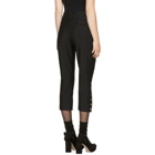 Fendi Black Mohair Cut-Out Trousers