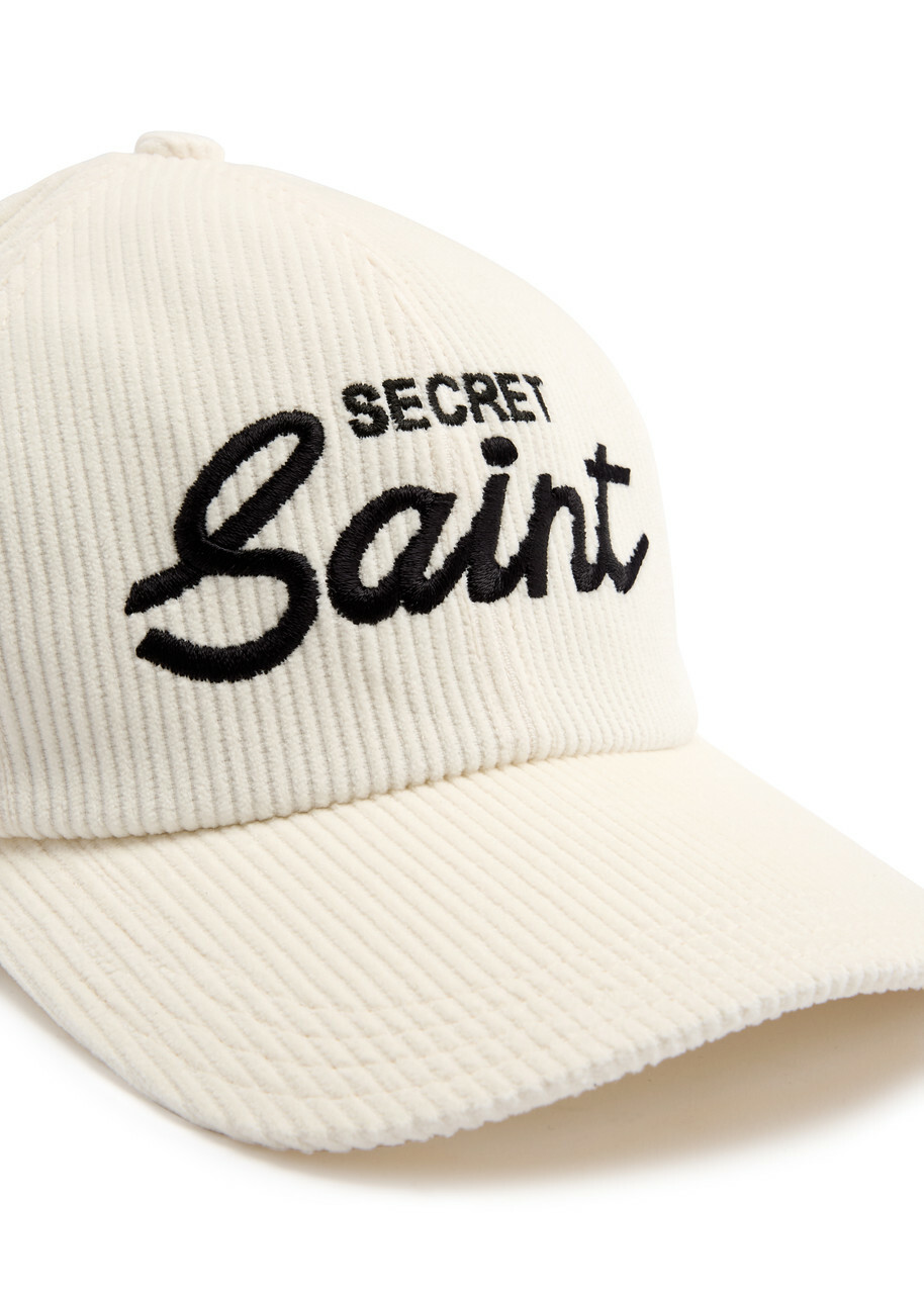Saint Mxxxxxx Secret Saint Corduroy cap - White - One Size