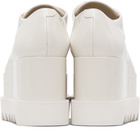 Stella McCartney White Limited Edition Elyse Monochrome Platform Derbys