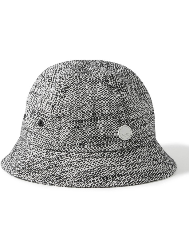 Photo: Folk - Logo-Appliquéd Printed Cotton-Blend Bucket Hat