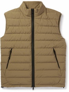 Zegna - Quilted Padded Shell Gilet - Brown