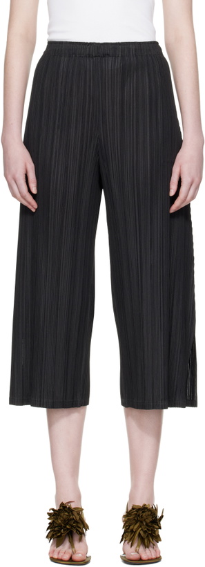Photo: PLEATS PLEASE ISSEY MIYAKE Black Mellow Pleats Trousers
