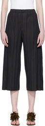 PLEATS PLEASE ISSEY MIYAKE Black Mellow Pleats Trousers