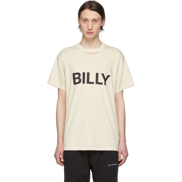 Photo: Billy Off-White Distressed Logo T-Shirt