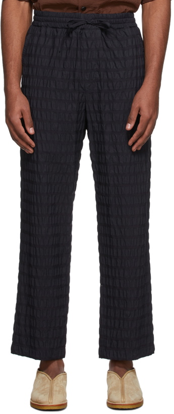 Photo: LE17SEPTEMBRE Navy Ripple Easy Trousers