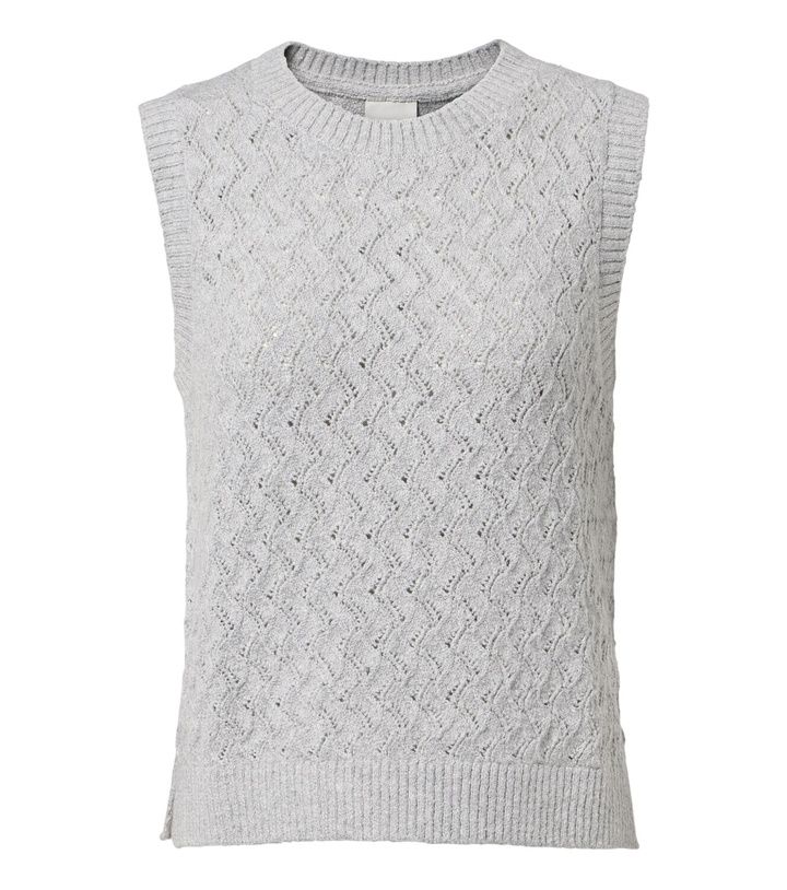 Photo: Varley Hazen pointelle cotton-blend sweater vest
