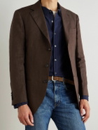 Massimo Alba - 2.5cm Budapest Suede Belt - Brown