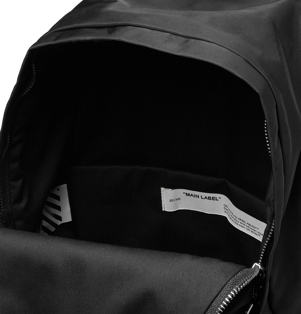 Off White Unfinished Backpack