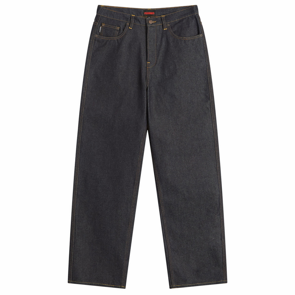 Pleasures Men's Formula Baggy Denim Jeans in Raw Indigo