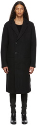 FREI-MUT Black Felted Wool Austin Coat