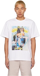 Fiorucci White Graphic Poster Wall T-Shirt