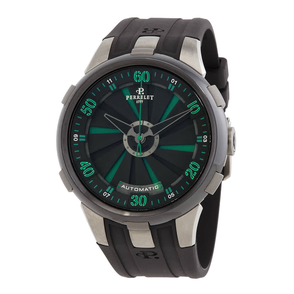 Perrelet Turbine XL Automatic Grey Dial Mens Watch A1050/3