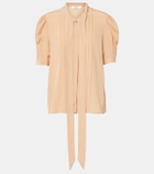 Chloé Lavallière silk crêpe de chine blouse