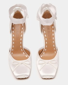 Steve Madden Larina Heels in White Satin