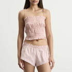 SKIMS Women's Poplin Ruffle Cami in Dusty Pink