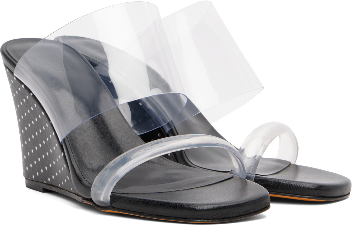 Maryam Nassir Zadeh Black Olympia Wedge Heeled Sandals