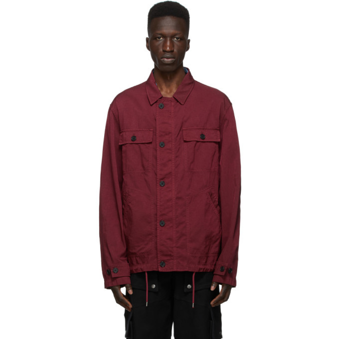 Photo: Kenzo Burgundy Canvas Workwear Jacket