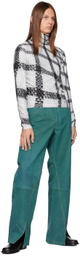 Bianca Saunders Gray Printed Turtleneck