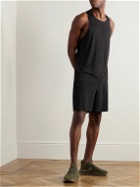 ON - Straight-Leg Logo-Print Stretch Recycled-Shell and Mesh Shorts - Black