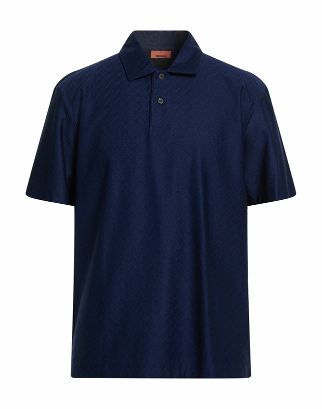 Photo: Missoni Mens Polo shirt Midnight in Blue