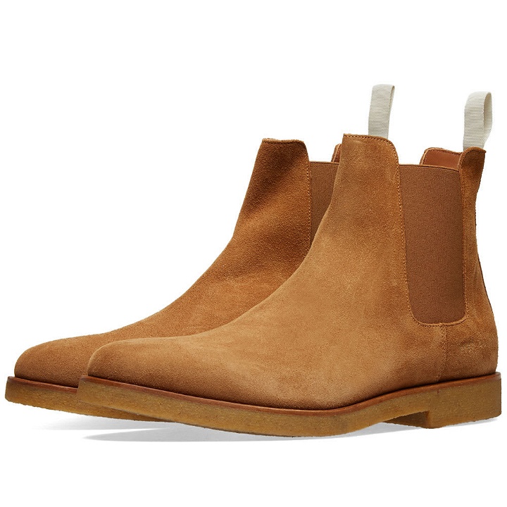Photo: Common Projects Chelsea Boot Suede Tobacco