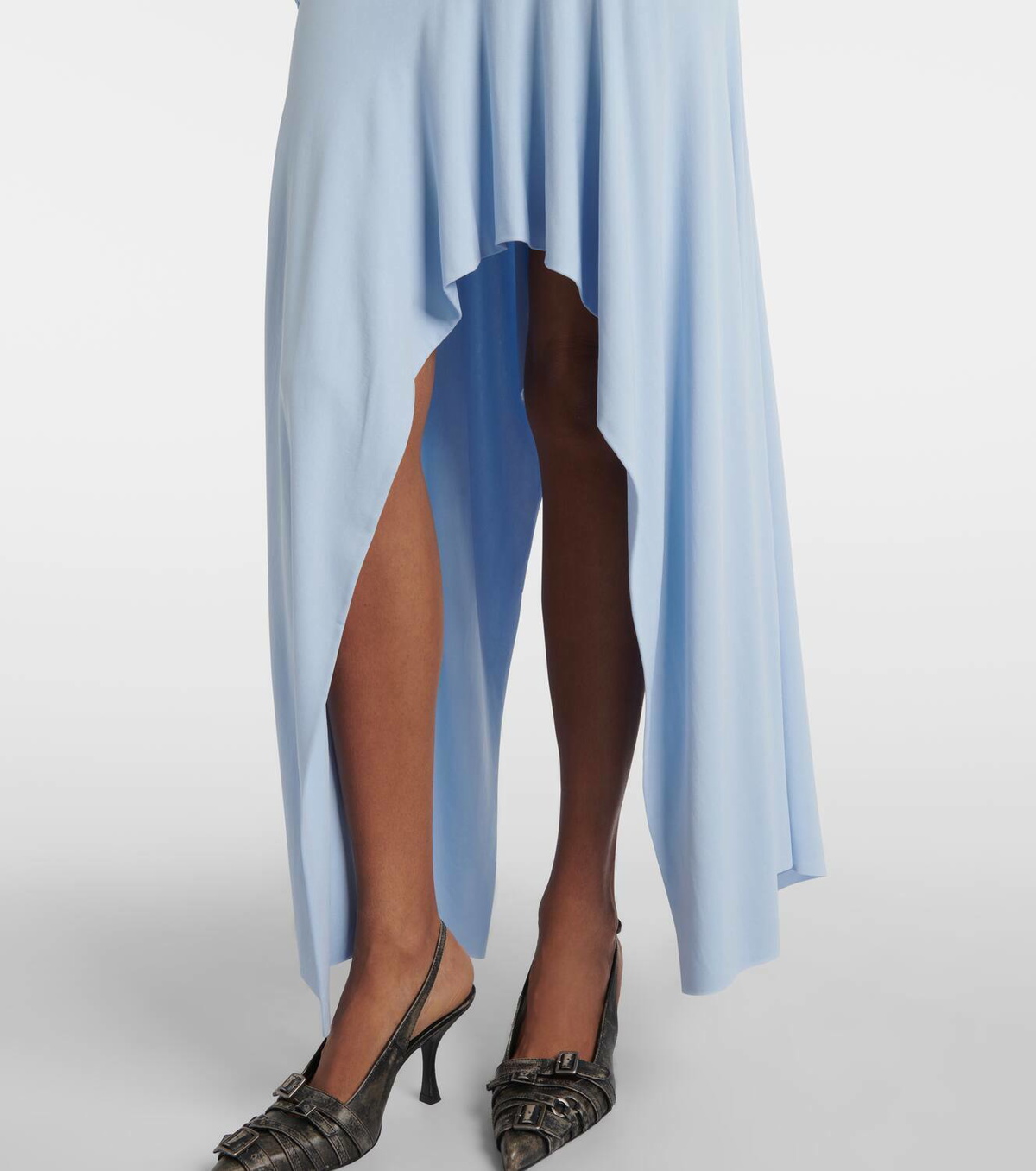 Acne Studios Asymmetric gathered jersey cocktail dress Acne Studios