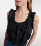 Dôen Traveler embroidered cotton top