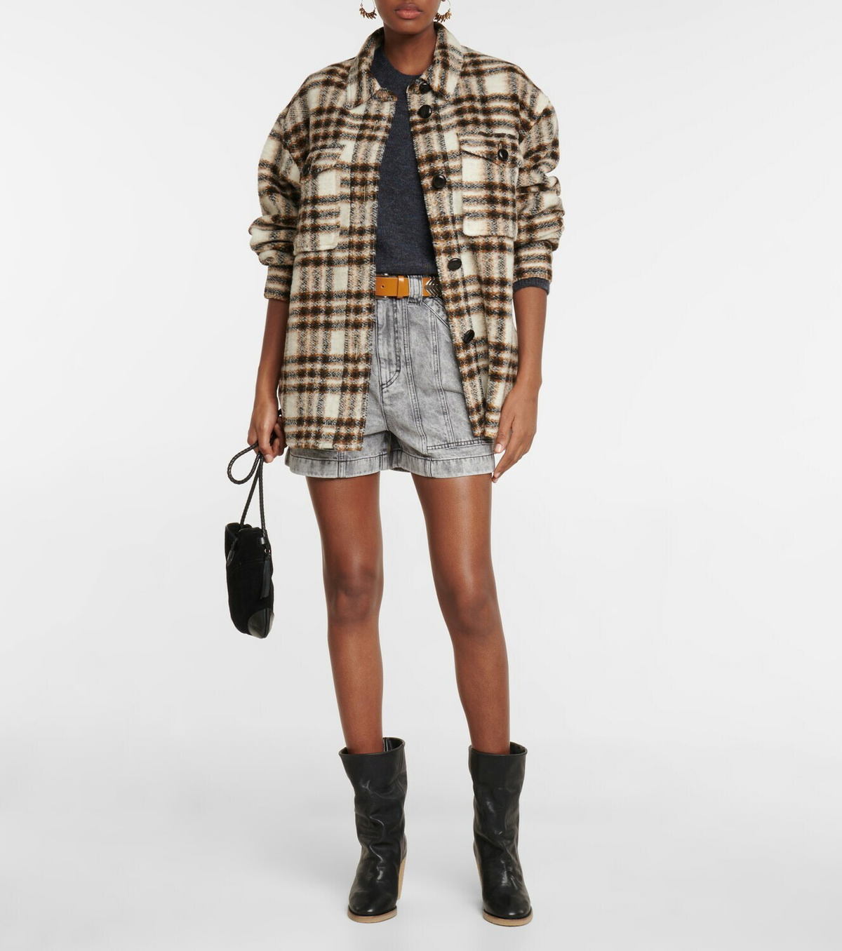 Marant Etoile Harveli checked shirt jacket Isabel Marant Etoile