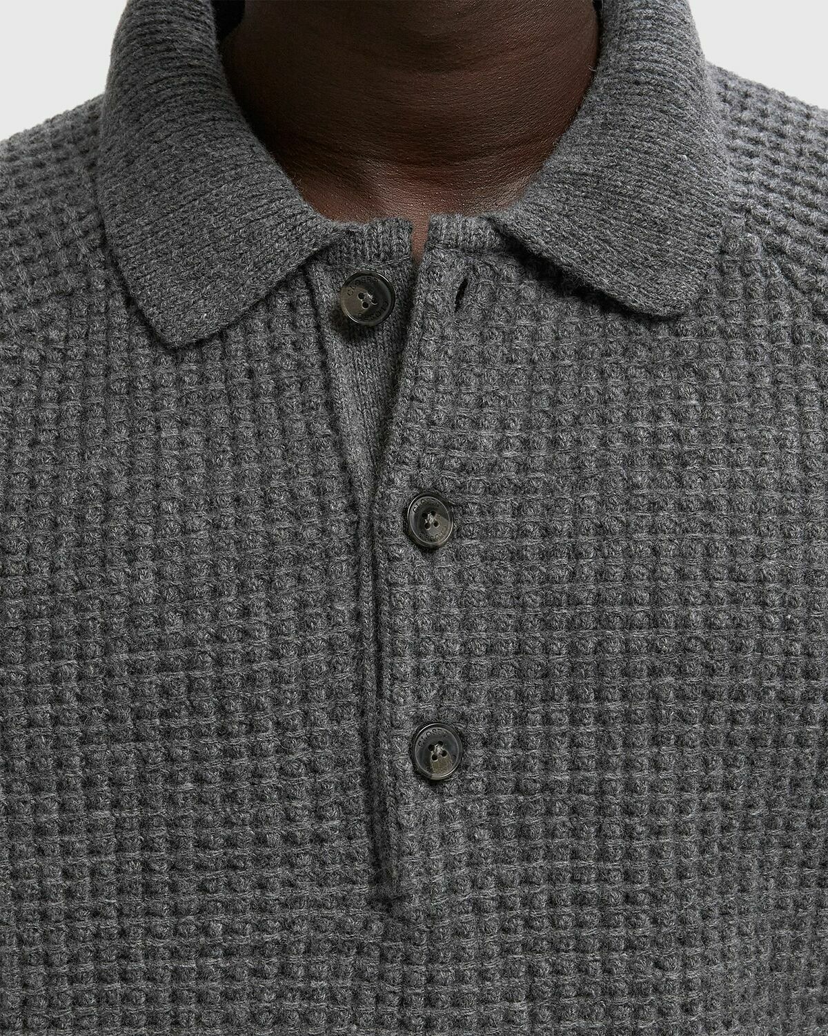 CLOSED KNITTED POLO Grey Men