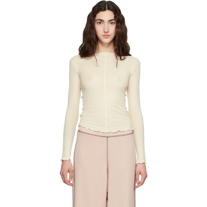 Photo: Baserange Off-White Pama Long Sleeve T-shirt