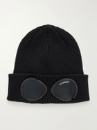 C.P. Company - Goggle Ribbed Cotton Beanie