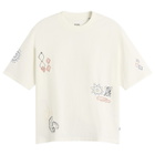 Wax London Men's Milton Sun Doodle T-Shirt in Ecru/Multi