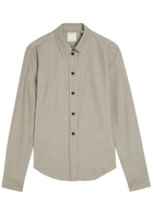 Calvin Klein Sophie Wool and Silk-blend Shirt Grey