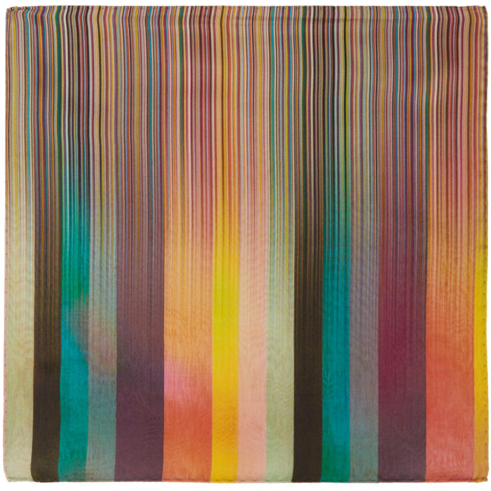 Photo: Paul Smith Multicolor Artist Clash Pocket Square