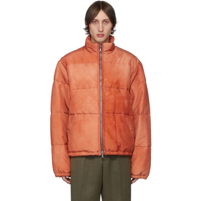 Photo: Our Legacy Orange Silk Walrus Puffa Jacket