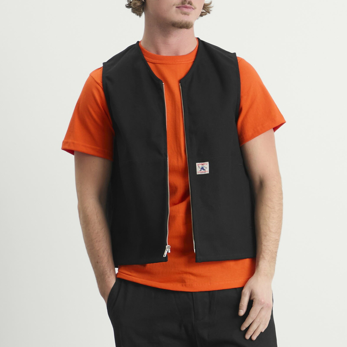 Randy's Garments Men's Randy’s Garments INC. Over Vest in Black Duck Canvas